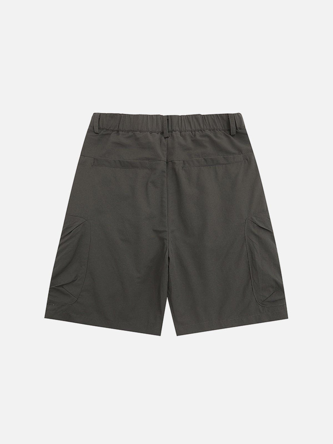 Evapacs - Solid Color Side Zipper Pockets Cargo Shorts- Streetwear Fashion - evapacs.com