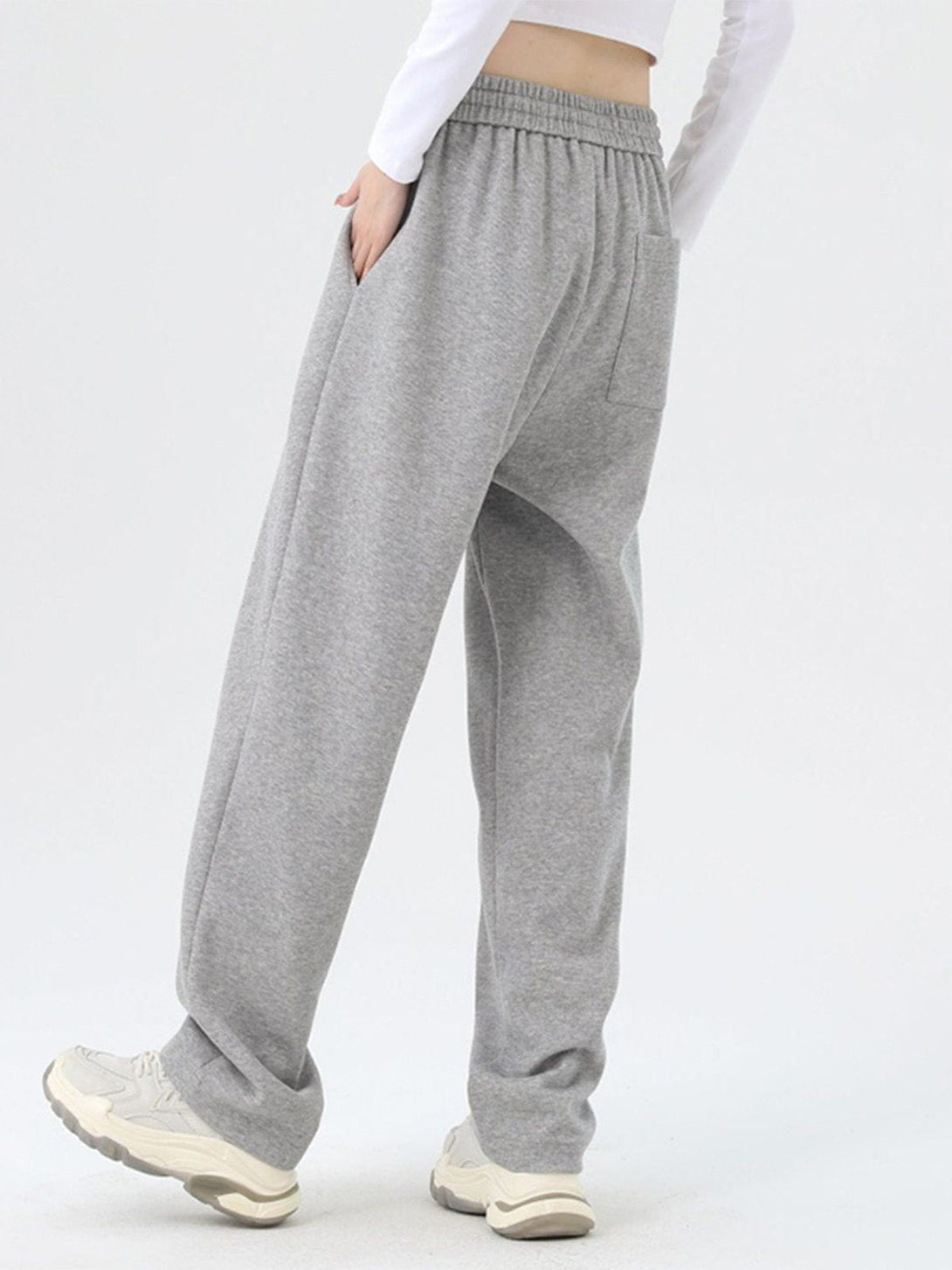 Evapacs - Solid Color Slack Drawstring Pants- Streetwear Fashion - evapacs.com