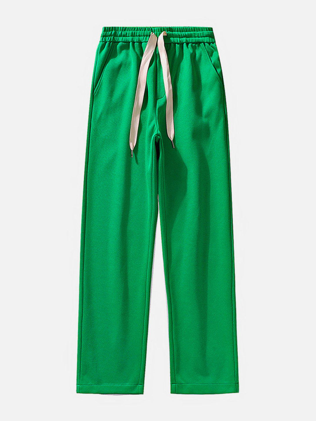 Evapacs - Solid Color Slack Drawstring Pants- Streetwear Fashion - evapacs.com