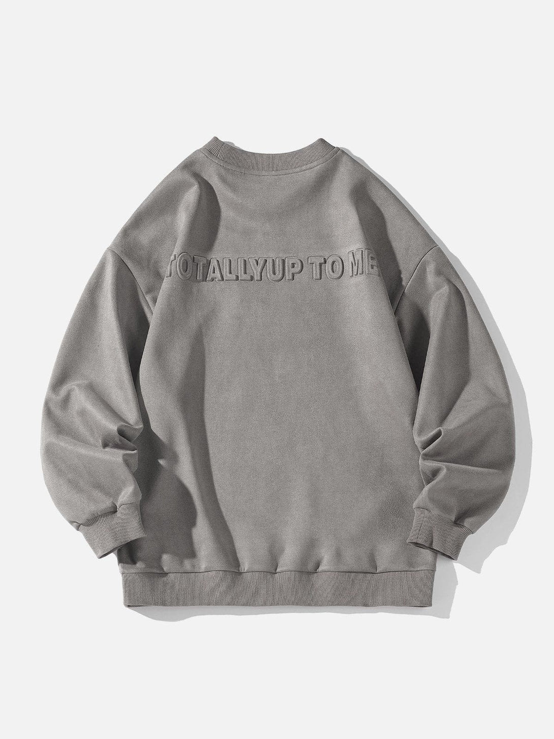 Evapacs - Solid Color Suede Sweatshirt- Streetwear Fashion - evapacs.com