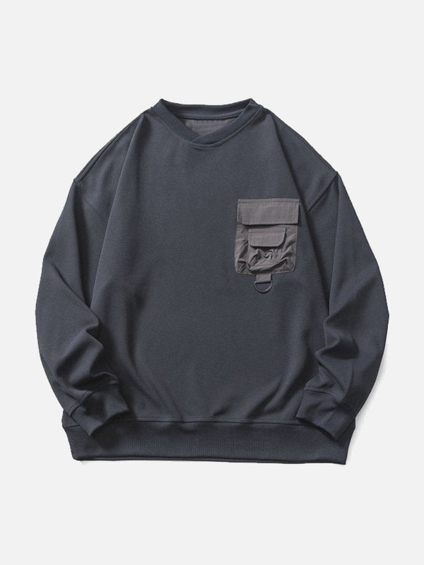 Evapacs - Solid Color Sweatshirt- Streetwear Fashion - evapacs.com