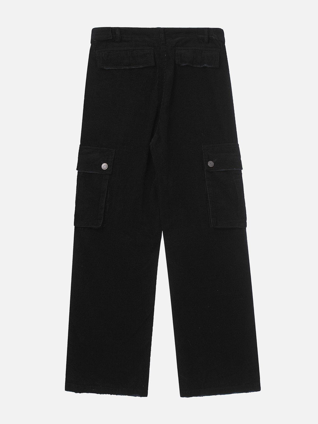 Evapacs - Solid Corduroy Multi Pocket Cargo Pants- Streetwear Fashion - evapacs.com