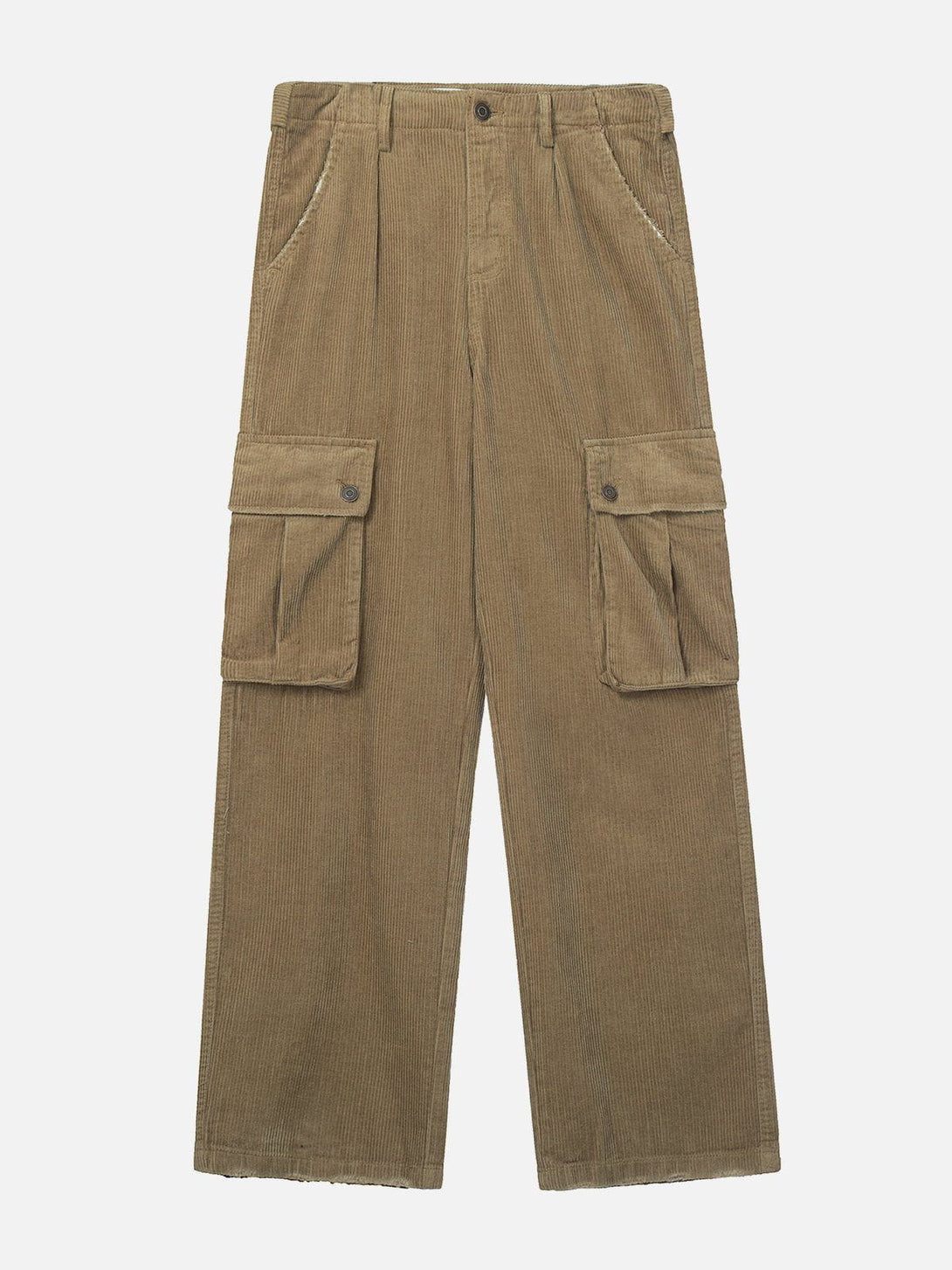 Evapacs - Solid Corduroy Multi Pocket Cargo Pants- Streetwear Fashion - evapacs.com