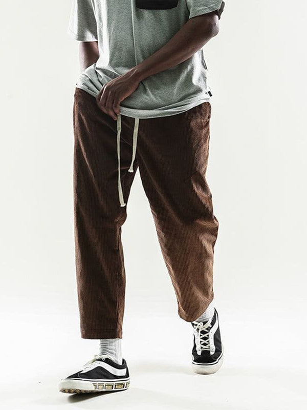 Evapacs - Solid Corduroy Pants- Streetwear Fashion - evapacs.com