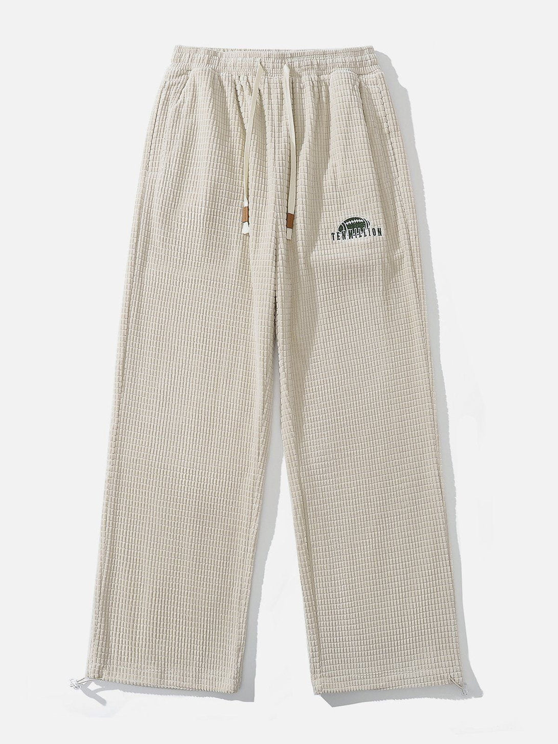 Evapacs - Solid Corduroy Waffle Pants- Streetwear Fashion - evapacs.com