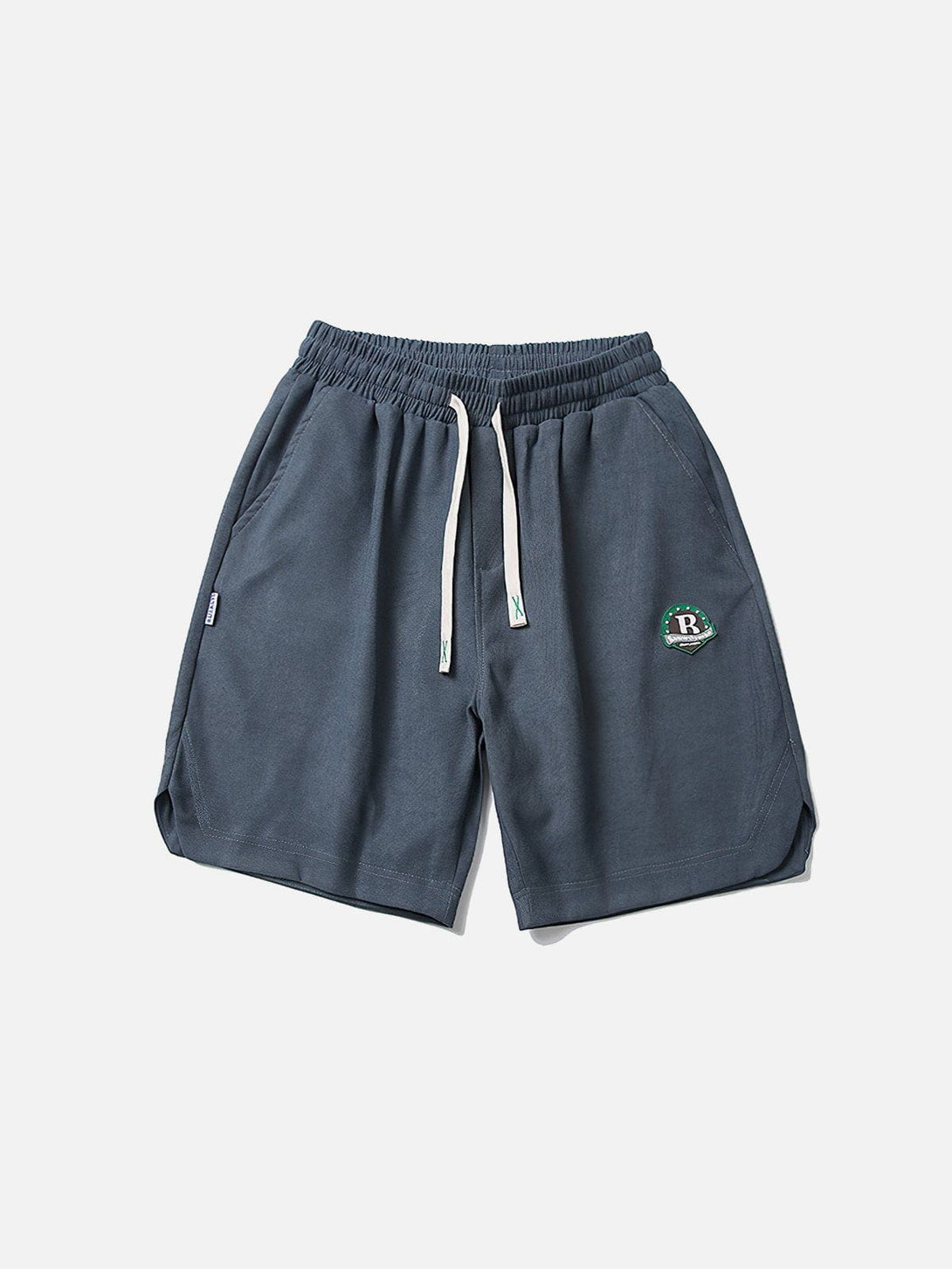 Evapacs - Solid Embroidery Badge Drawstring Shorts- Streetwear Fashion - evapacs.com