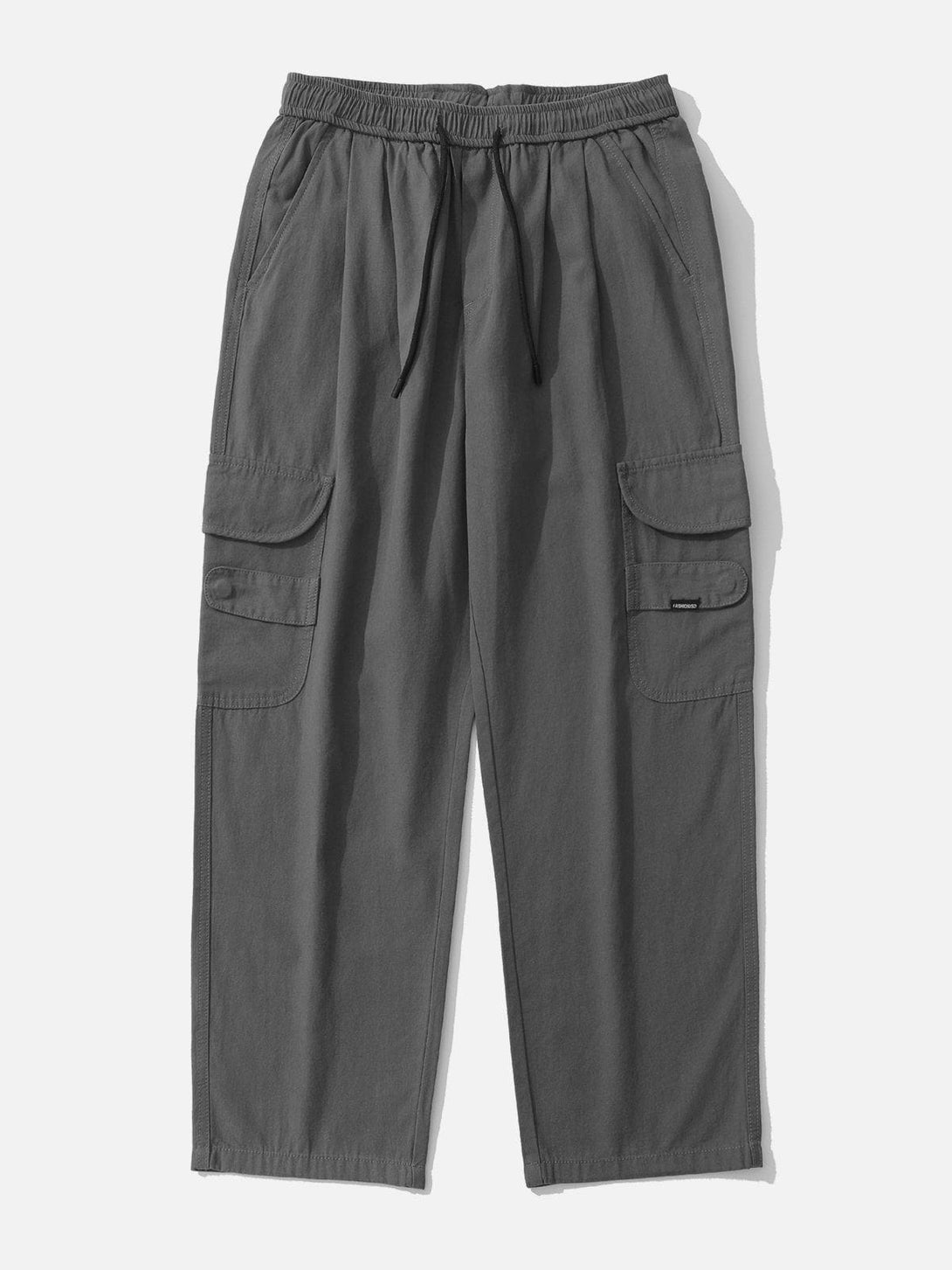 Evapacs - Solid Large Multi-Pocket Cargo Pants- Streetwear Fashion - evapacs.com