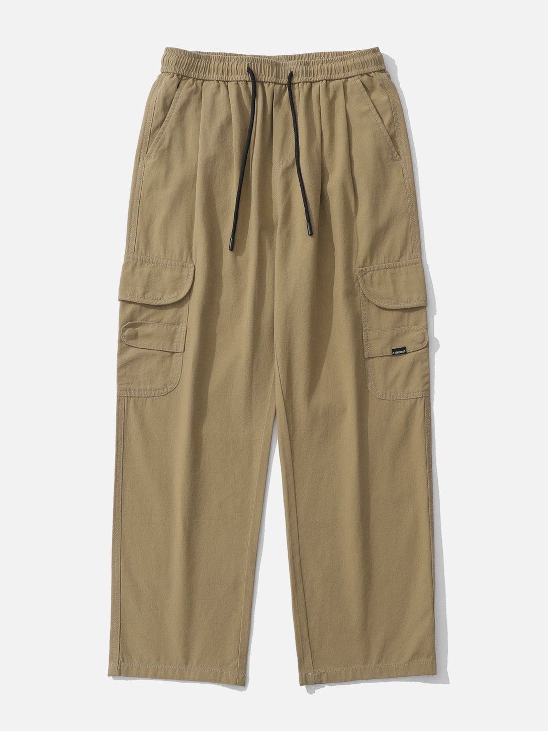 Evapacs - Solid Large Multi-Pocket Cargo Pants- Streetwear Fashion - evapacs.com