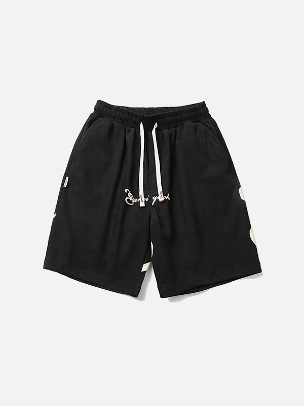 Evapacs - Solid Letter Drawstring Shorts- Streetwear Fashion - evapacs.com