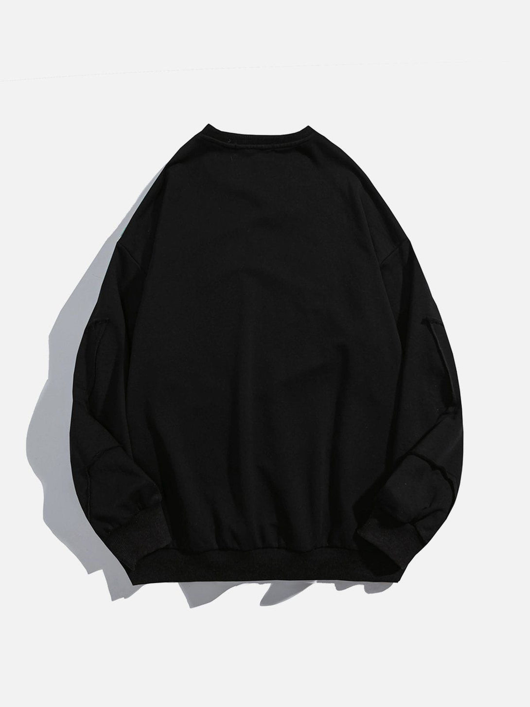 Evapacs - Solid Stars Raw Edge Sweatshirt- Streetwear Fashion - evapacs.com