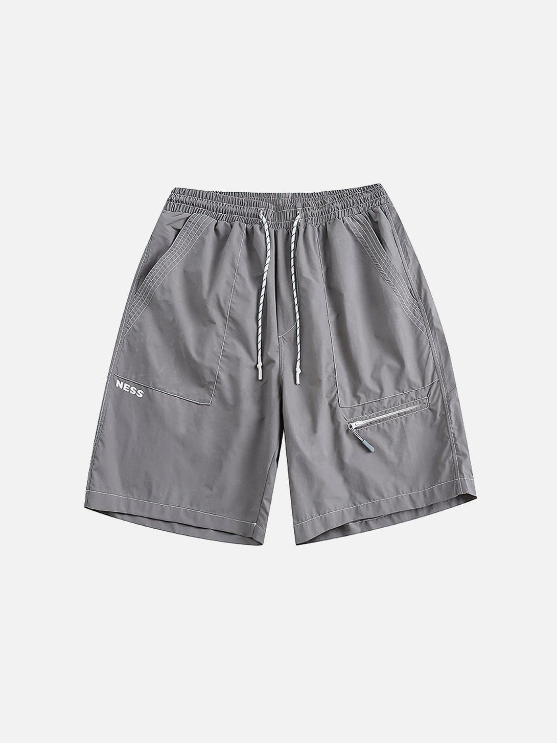 Evapacs - Solid Stripe Drawstring Shorts- Streetwear Fashion - evapacs.com