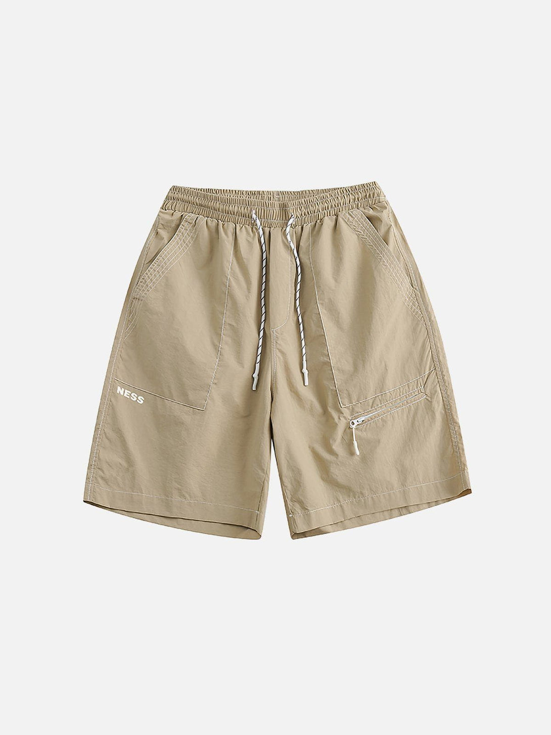 Evapacs - Solid Stripe Drawstring Shorts- Streetwear Fashion - evapacs.com