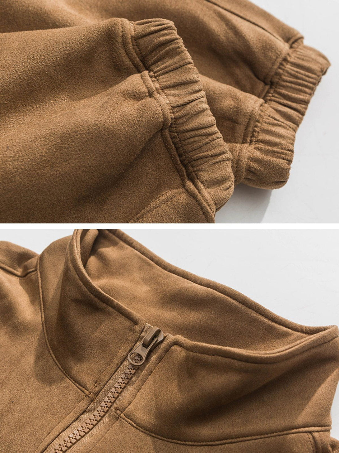 Evapacs - Solid Suede Sweatshirt- Streetwear Fashion - evapacs.com