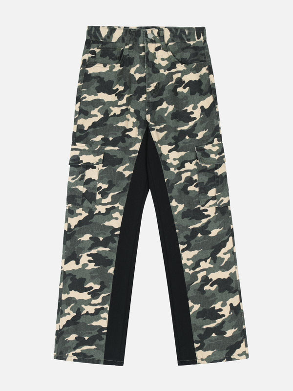 Evapacs - Splicing Camouflage Print Pants- Streetwear Fashion - evapacs.com