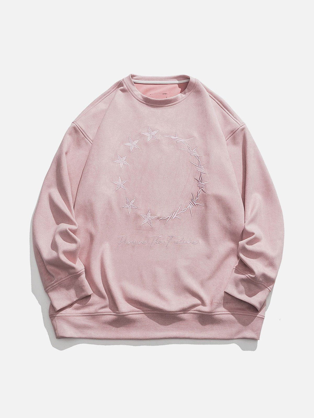 Evapacs - Star Embroidery Sweatshirt- Streetwear Fashion - evapacs.com