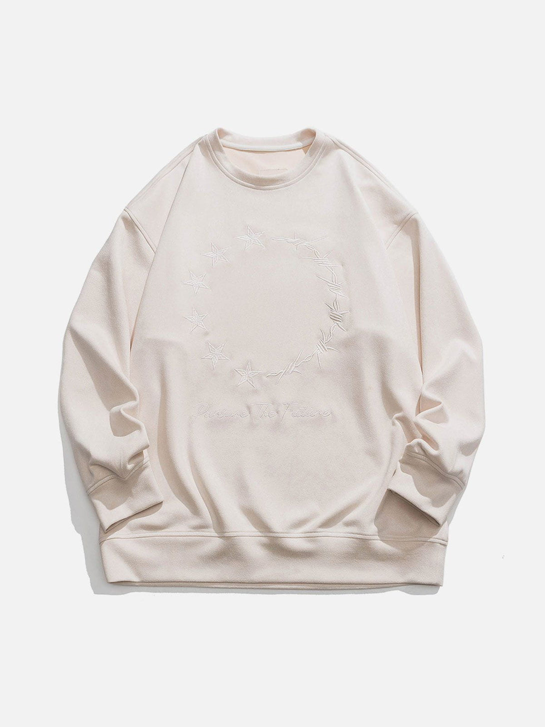 Evapacs - Star Embroidery Sweatshirt- Streetwear Fashion - evapacs.com