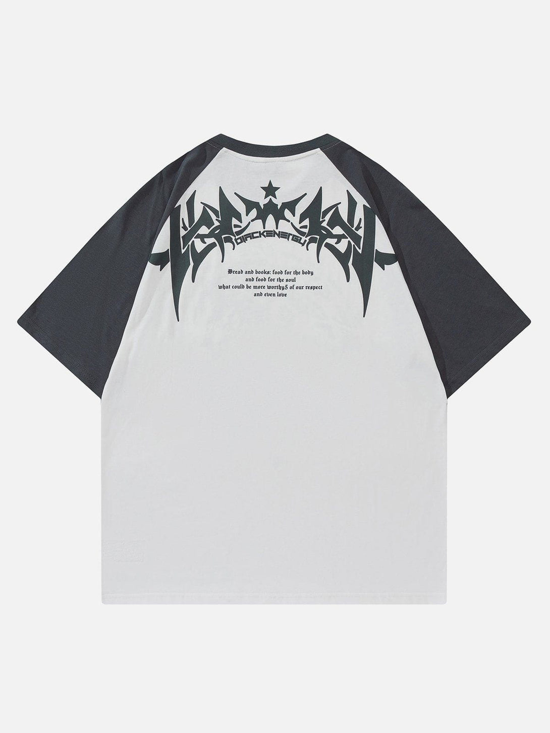 Evapacs - Star Gothic Leeter Print Tee- Streetwear Fashion - evapacs.com