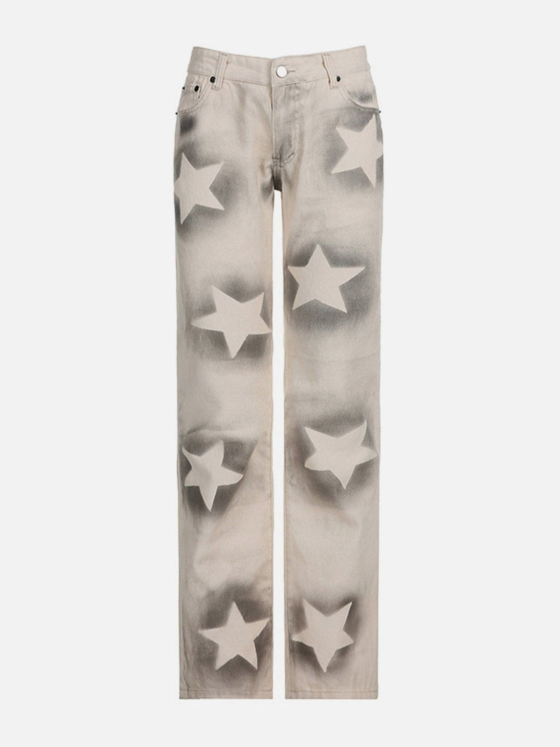 Evapacs - Star Halo Color Clash Jeans- Streetwear Fashion - evapacs.com