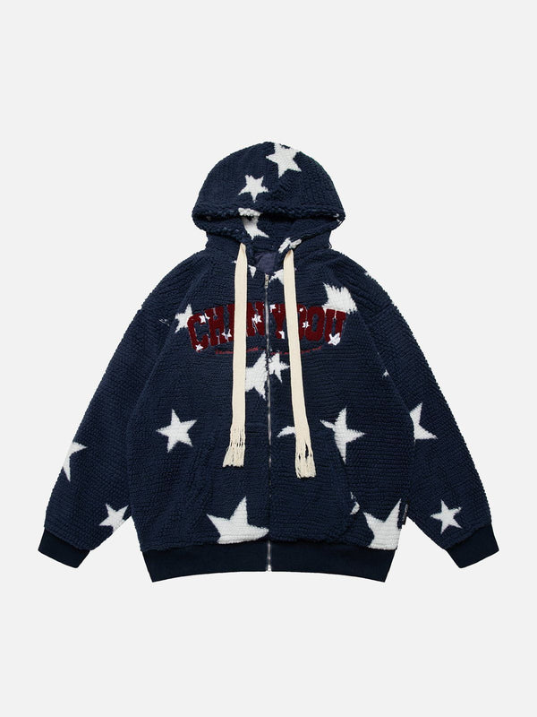 Evapacs - Star Monogram Hoodie- Streetwear Fashion - evapacs.com