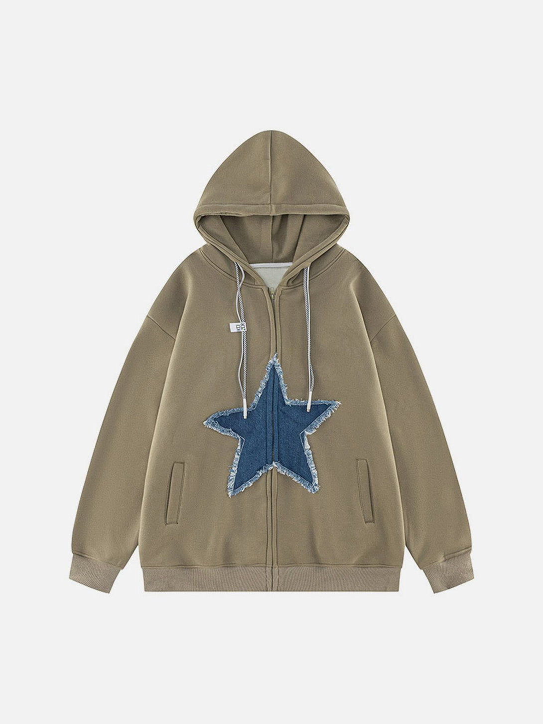 Evapacs - Star Patchwork Hoodie- Streetwear Fashion - evapacs.com