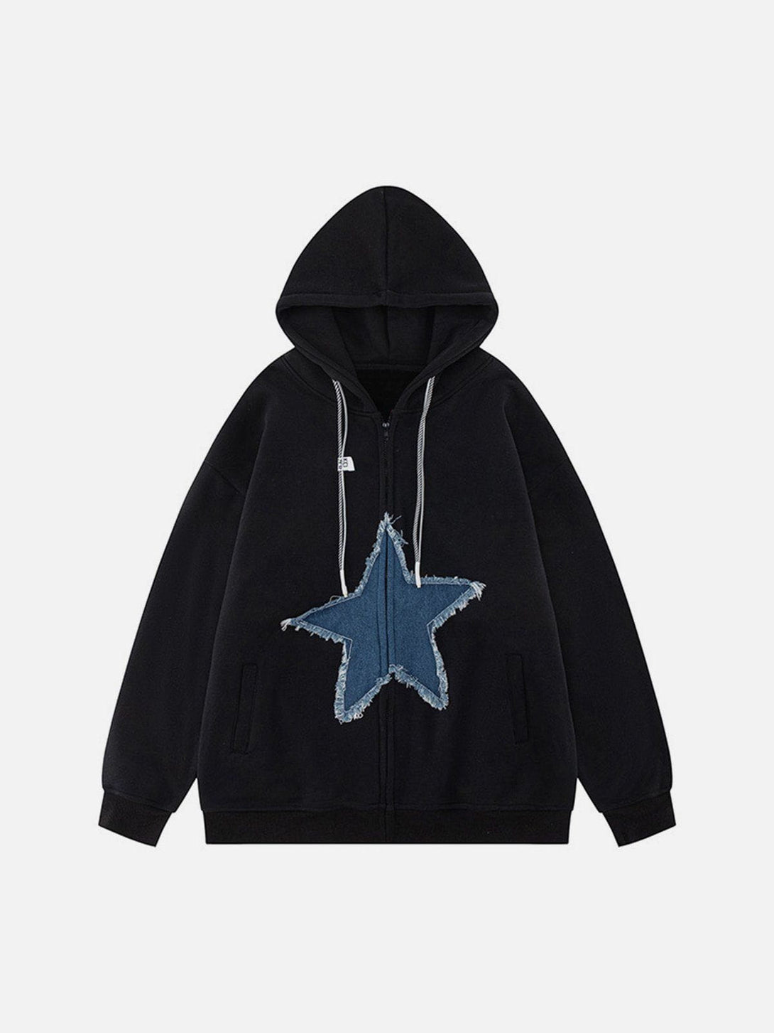 Evapacs - Star Patchwork Hoodie- Streetwear Fashion - evapacs.com