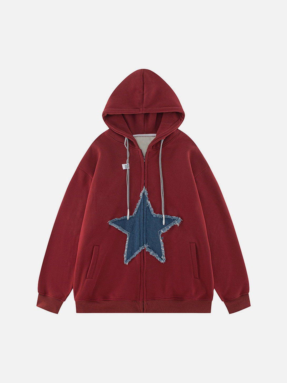 Evapacs - Star Patchwork Hoodie- Streetwear Fashion - evapacs.com