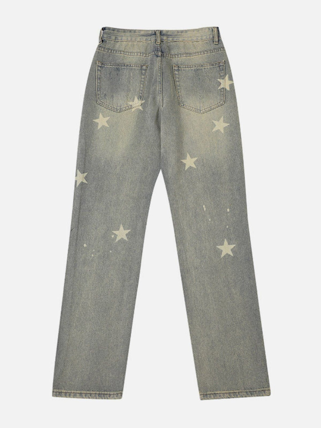 Evapacs - Star Print Jeans- Streetwear Fashion - evapacs.com