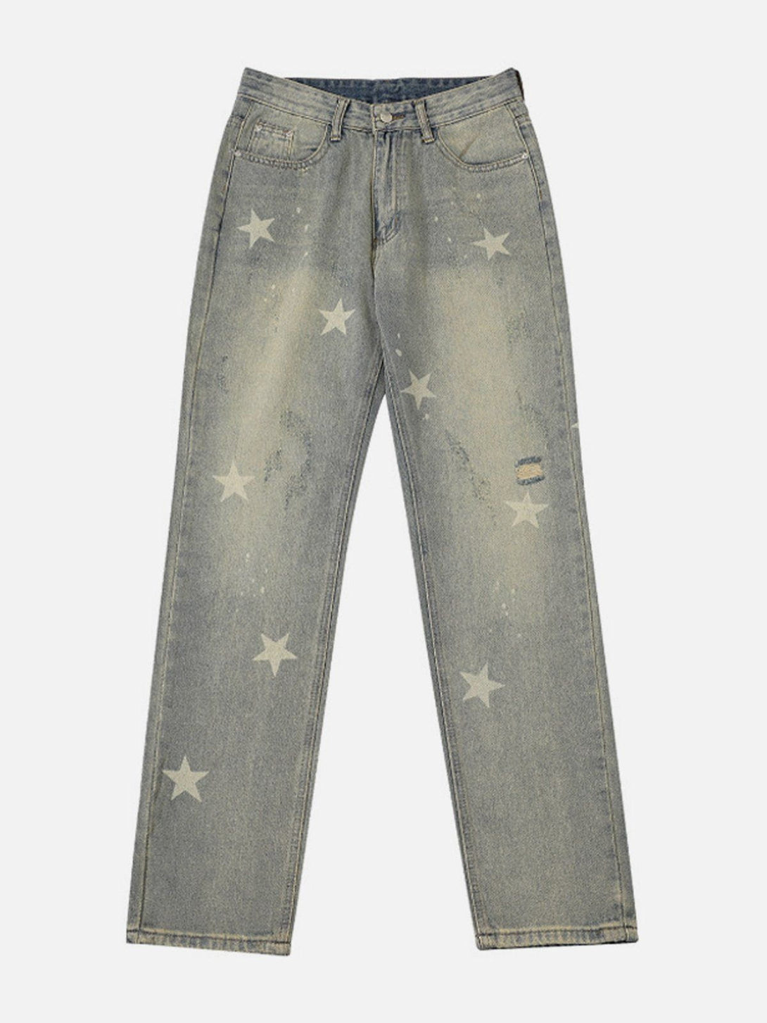 Evapacs - Star Print Jeans- Streetwear Fashion - evapacs.com