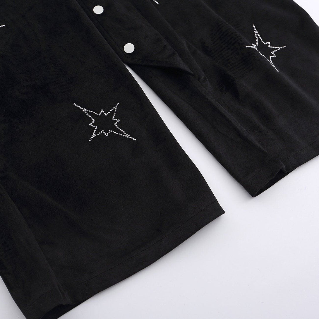 Evapacs - Star Sticker Diamond Pants- Streetwear Fashion - evapacs.com