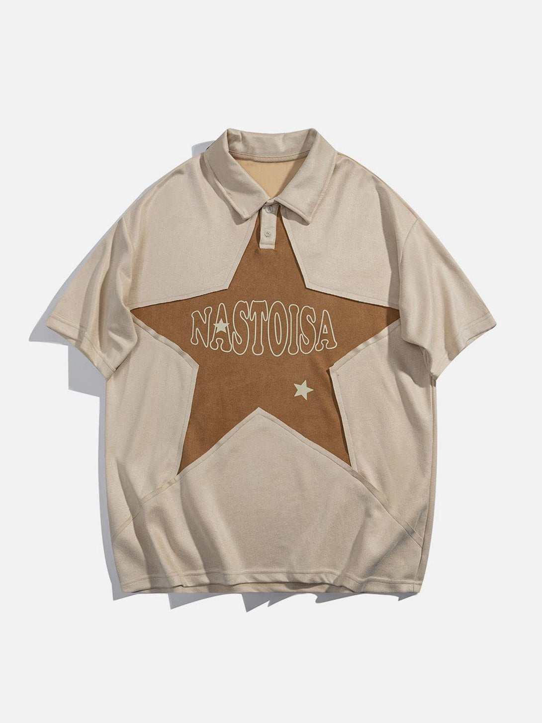 Evapacs - Star Suede Polo Tee- Streetwear Fashion - evapacs.com