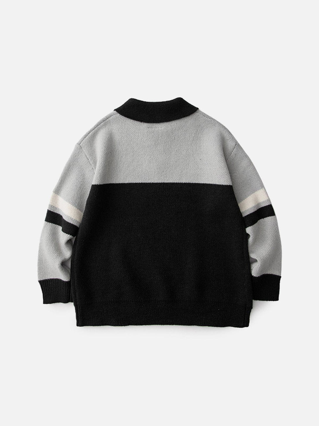 Evapacs - Stars Knit Polo Sweater- Streetwear Fashion - evapacs.com