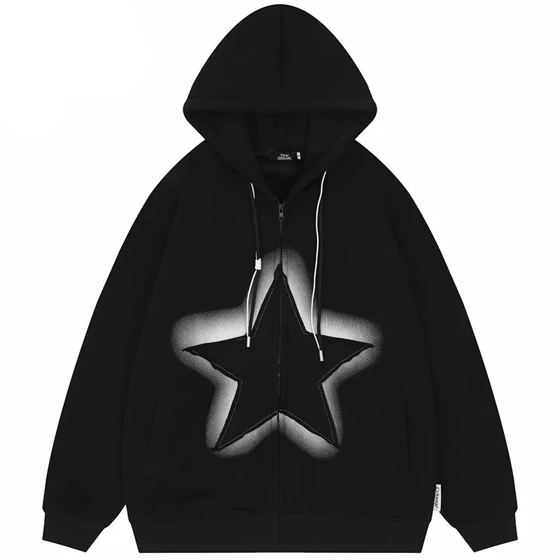 Evapacs - Stars Patches Hoodie- Streetwear Fashion - evapacs.com