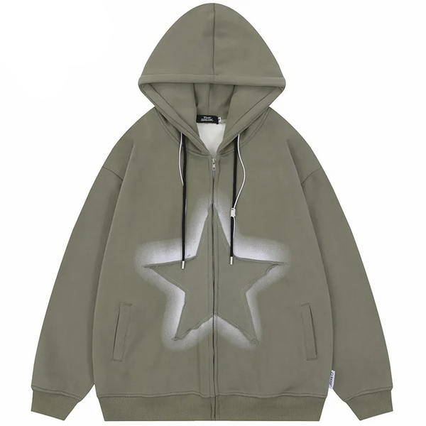 Evapacs - Stars Patches Hoodie- Streetwear Fashion - evapacs.com