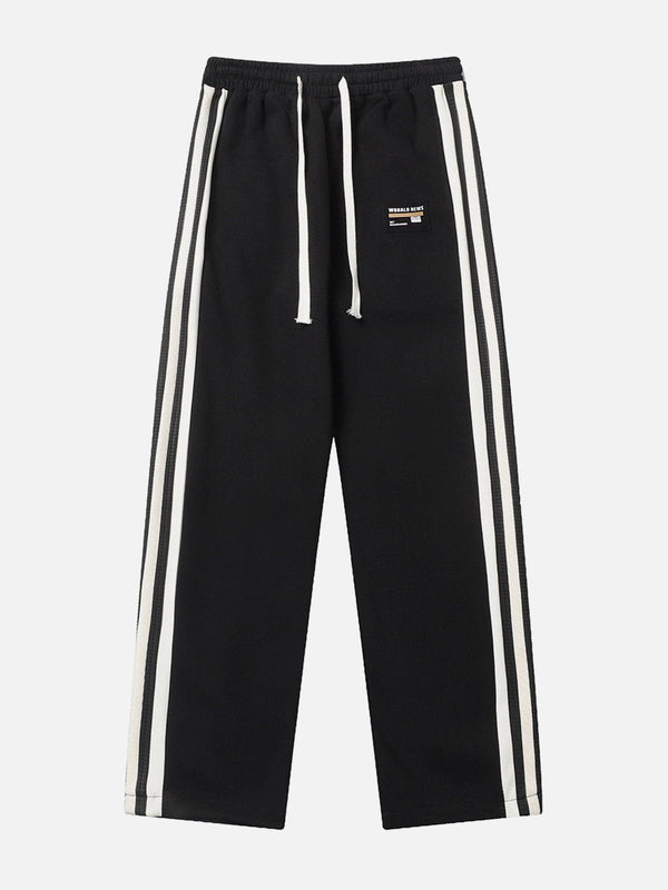 Evapacs - Stripe Drawstring Sweatpants- Streetwear Fashion - evapacs.com