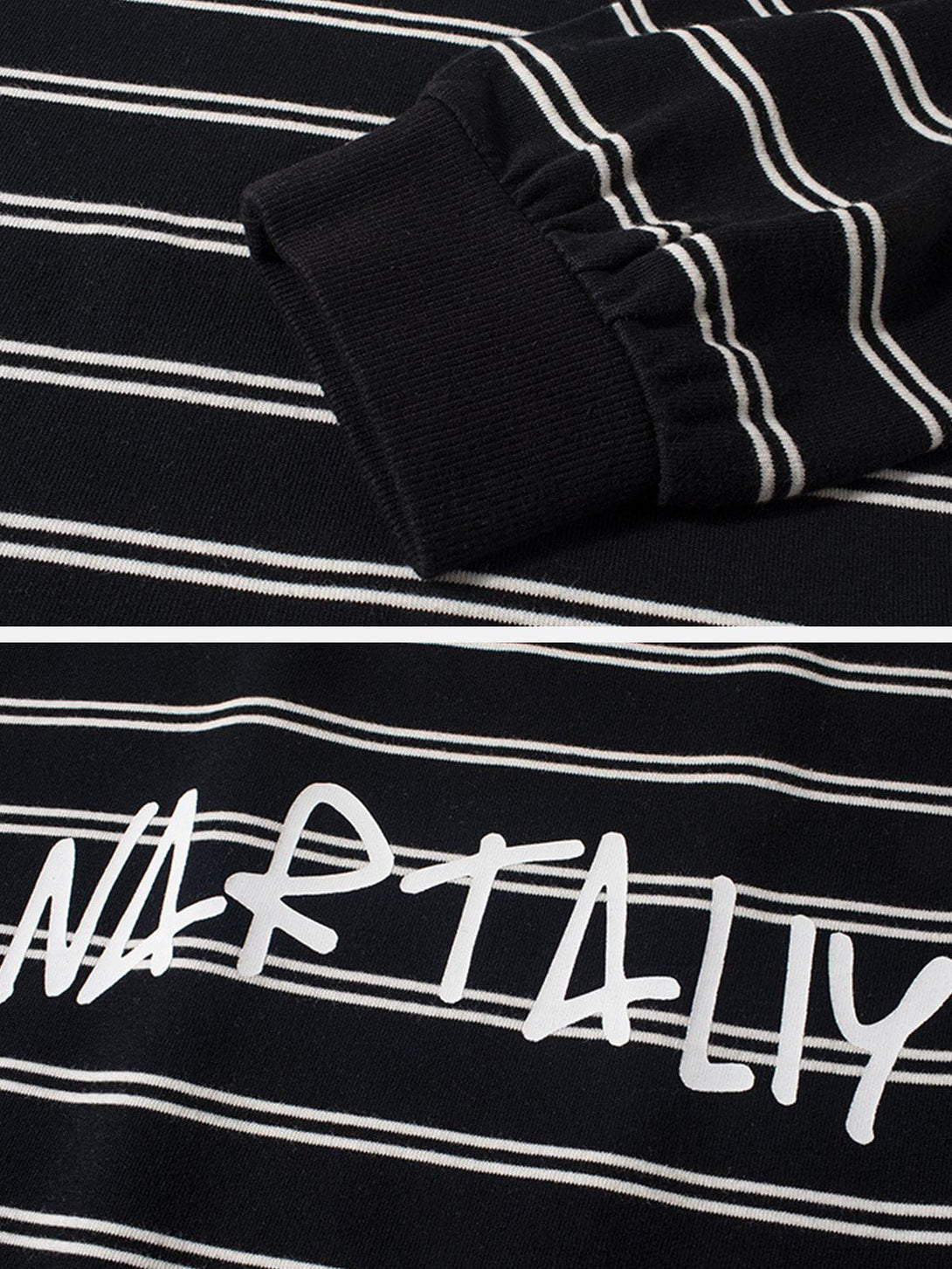 Evapacs - Stripe Sweatshirt- Streetwear Fashion - evapacs.com