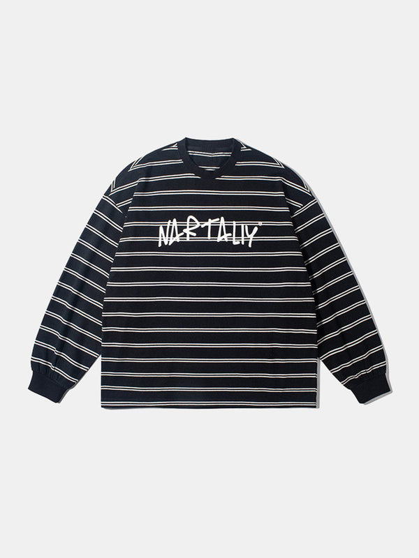 Evapacs - Stripe Sweatshirt- Streetwear Fashion - evapacs.com