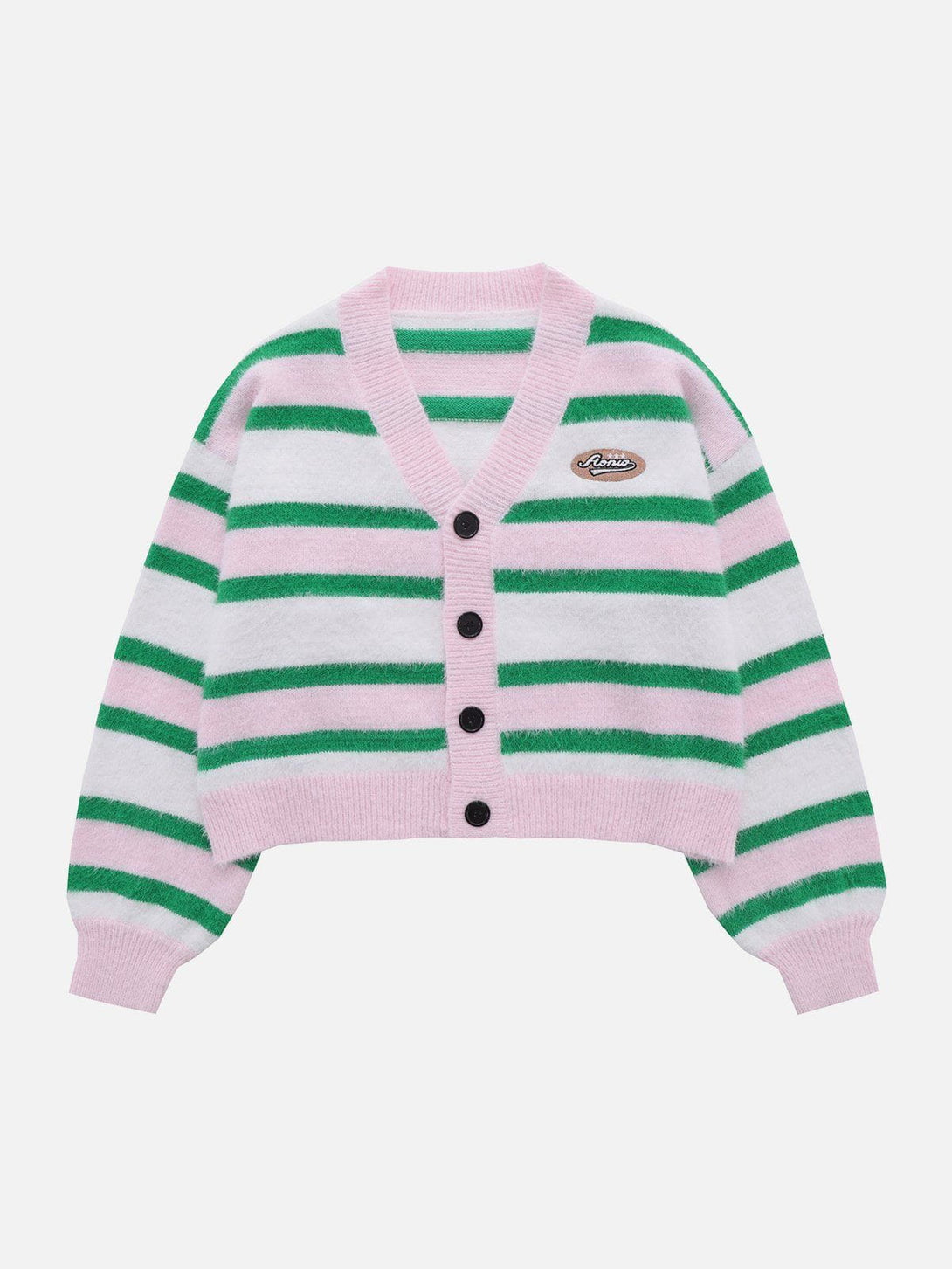 Evapacs - Striped Clashing Colours Cardigan- Streetwear Fashion - evapacs.com