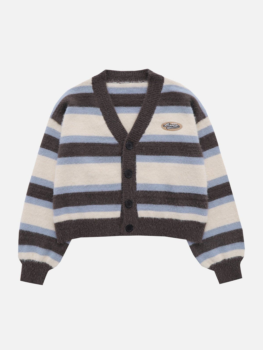 Evapacs - Striped Clashing Colours Cardigan- Streetwear Fashion - evapacs.com