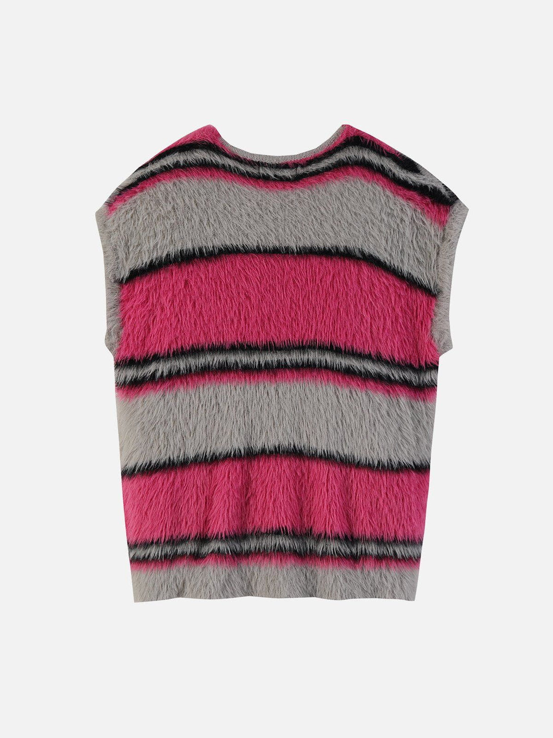 Evapacs - Striped Detachable Sleeve Cardigan- Streetwear Fashion - evapacs.com