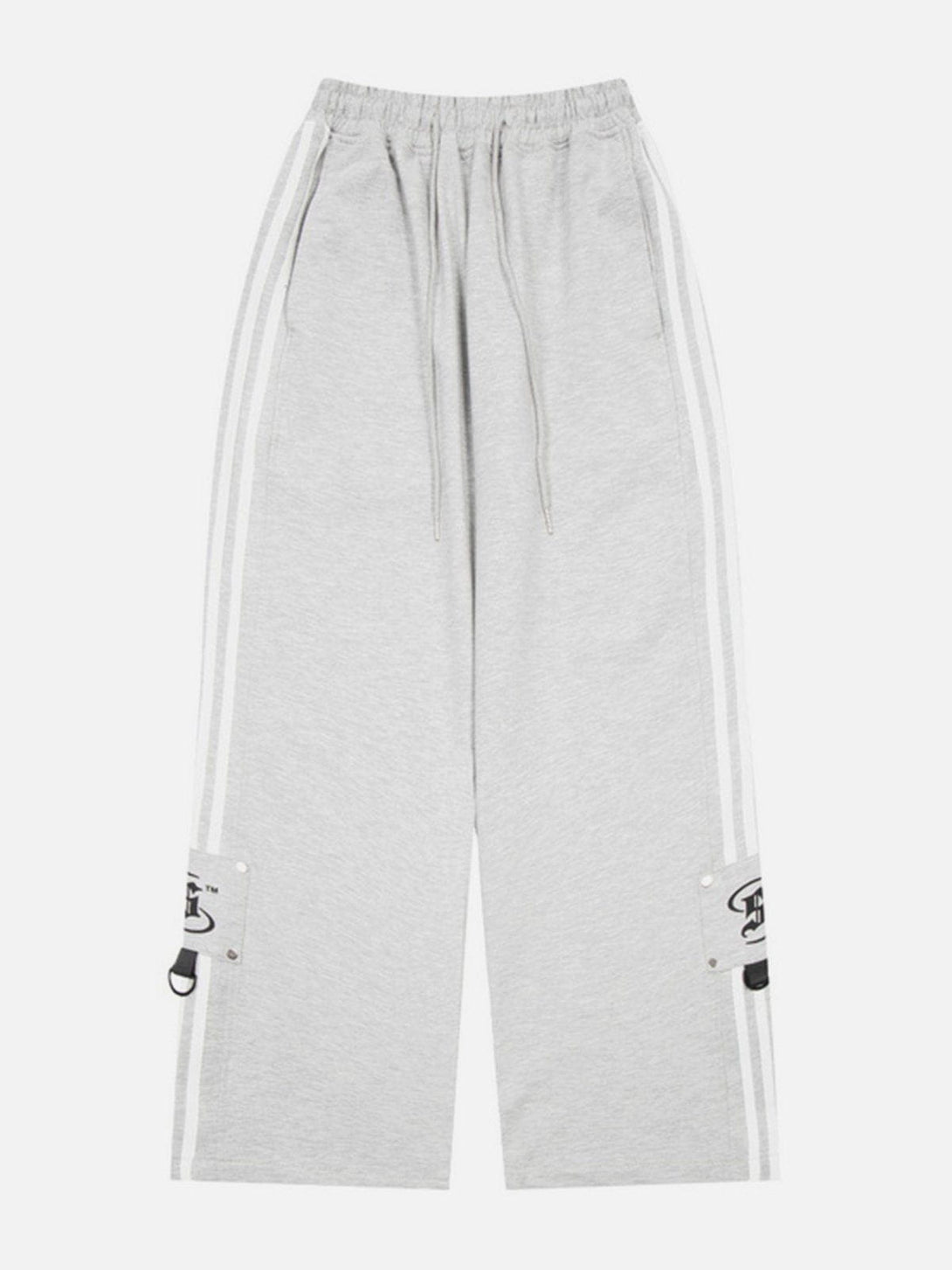 Evapacs - Striped Drawstring Sweatpants- Streetwear Fashion - evapacs.com