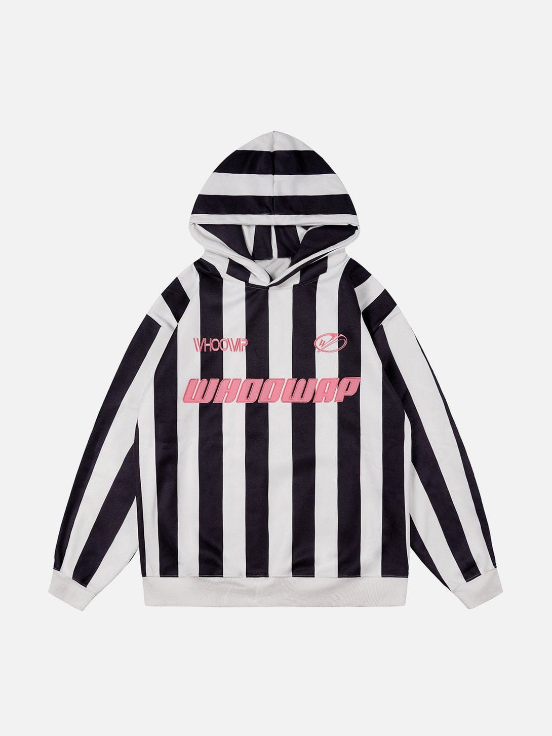 Evapacs - Striped Embroidery Hoodie- Streetwear Fashion - evapacs.com