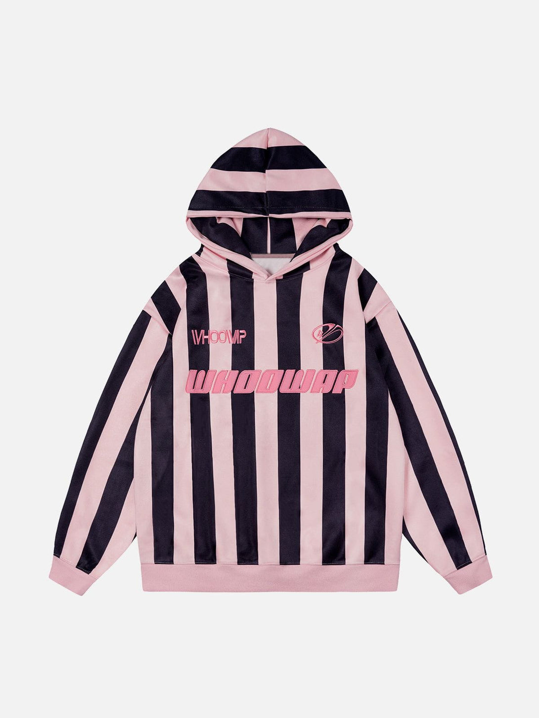 Evapacs - Striped Embroidery Hoodie- Streetwear Fashion - evapacs.com