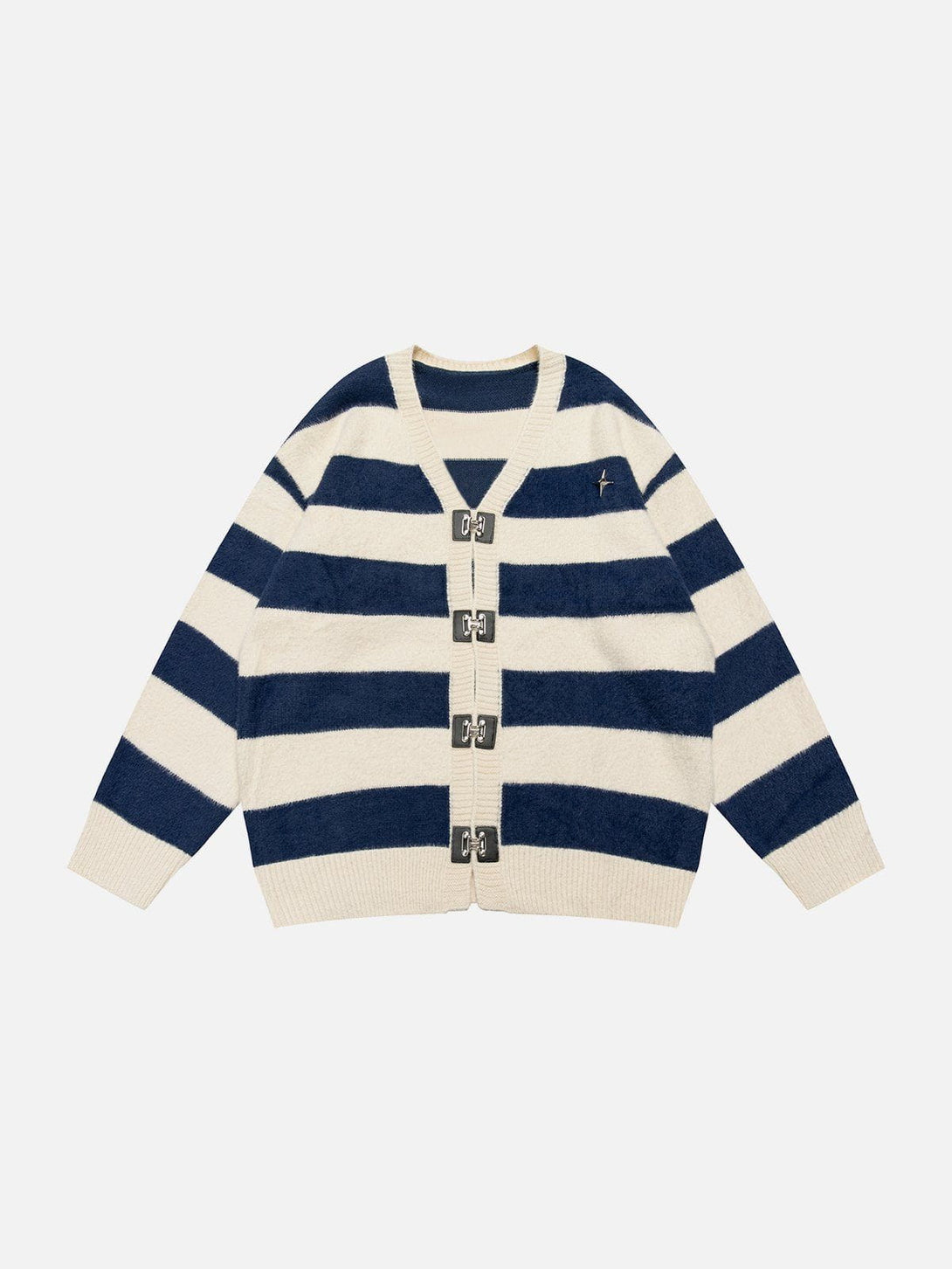 Evapacs - Stripes Mohair Cardigan- Streetwear Fashion - evapacs.com