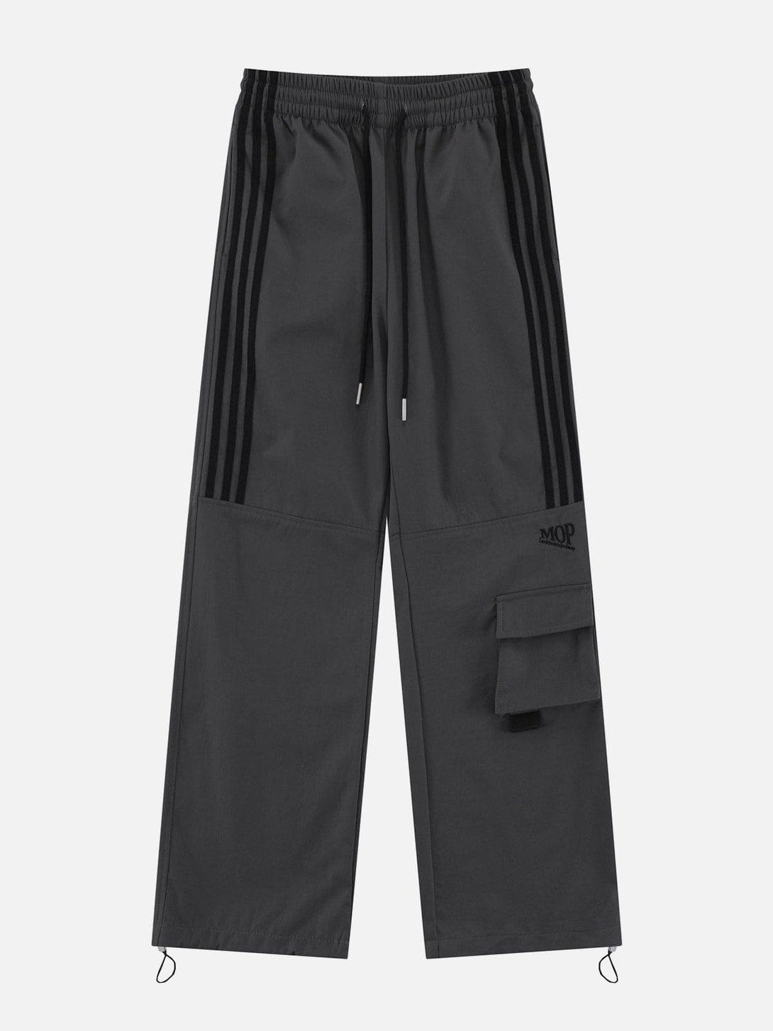 Evapacs - Tapered Leg Striped Sweatpants- Streetwear Fashion - evapacs.com