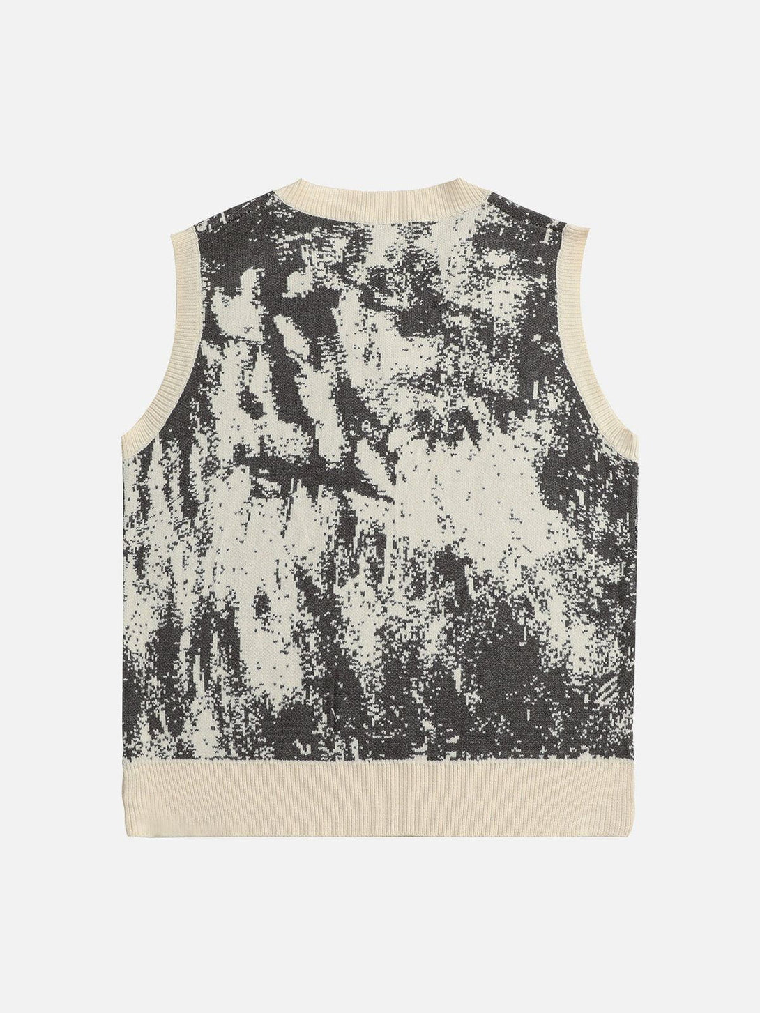 Evapacs - Tie Dye Jacquard Sweater Vest- Streetwear Fashion - evapacs.com