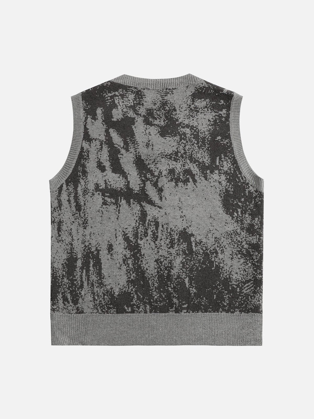 Evapacs - Tie Dye Jacquard Sweater Vest- Streetwear Fashion - evapacs.com