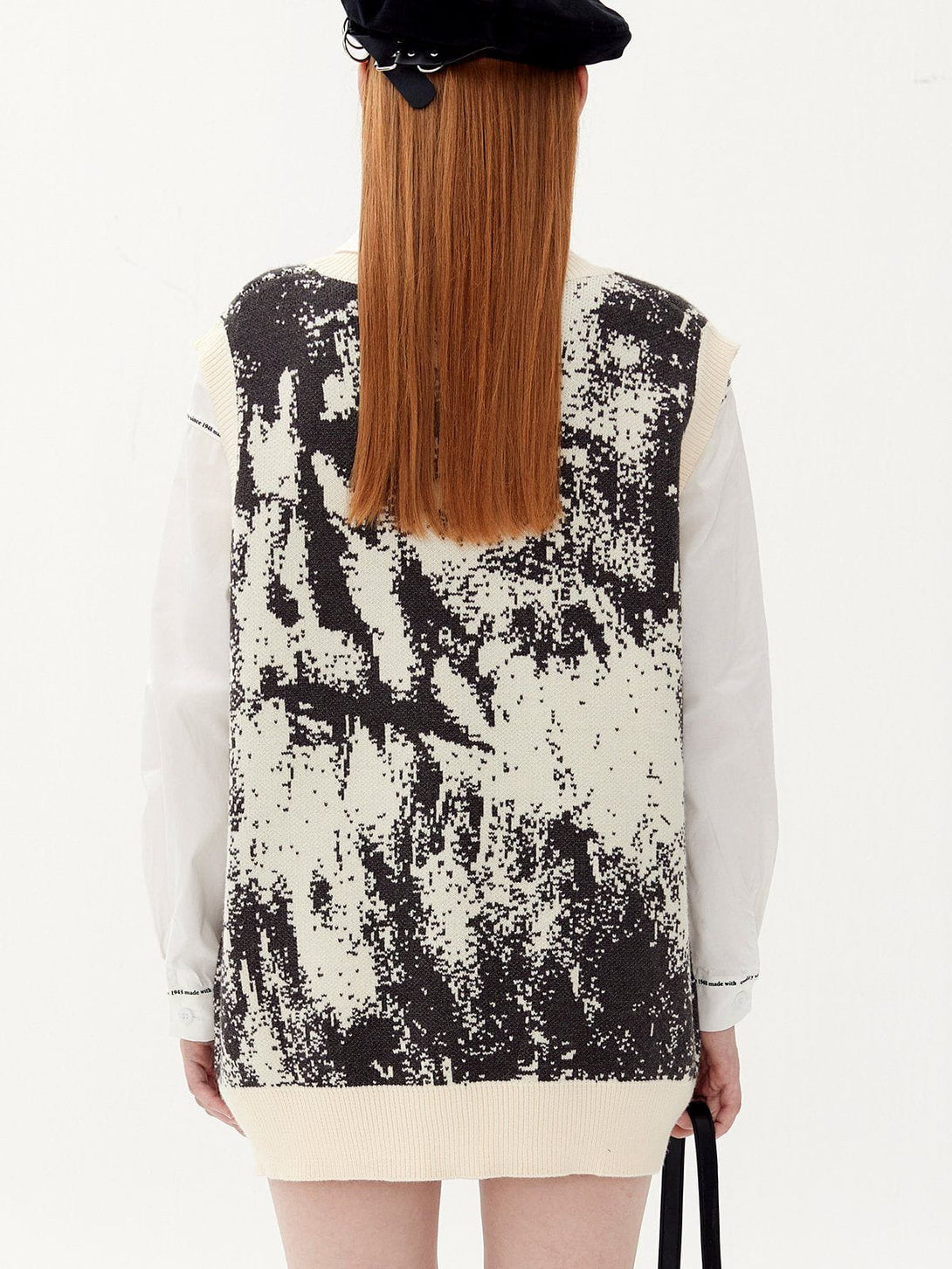 Evapacs - Tie Dye Jacquard Sweater Vest- Streetwear Fashion - evapacs.com