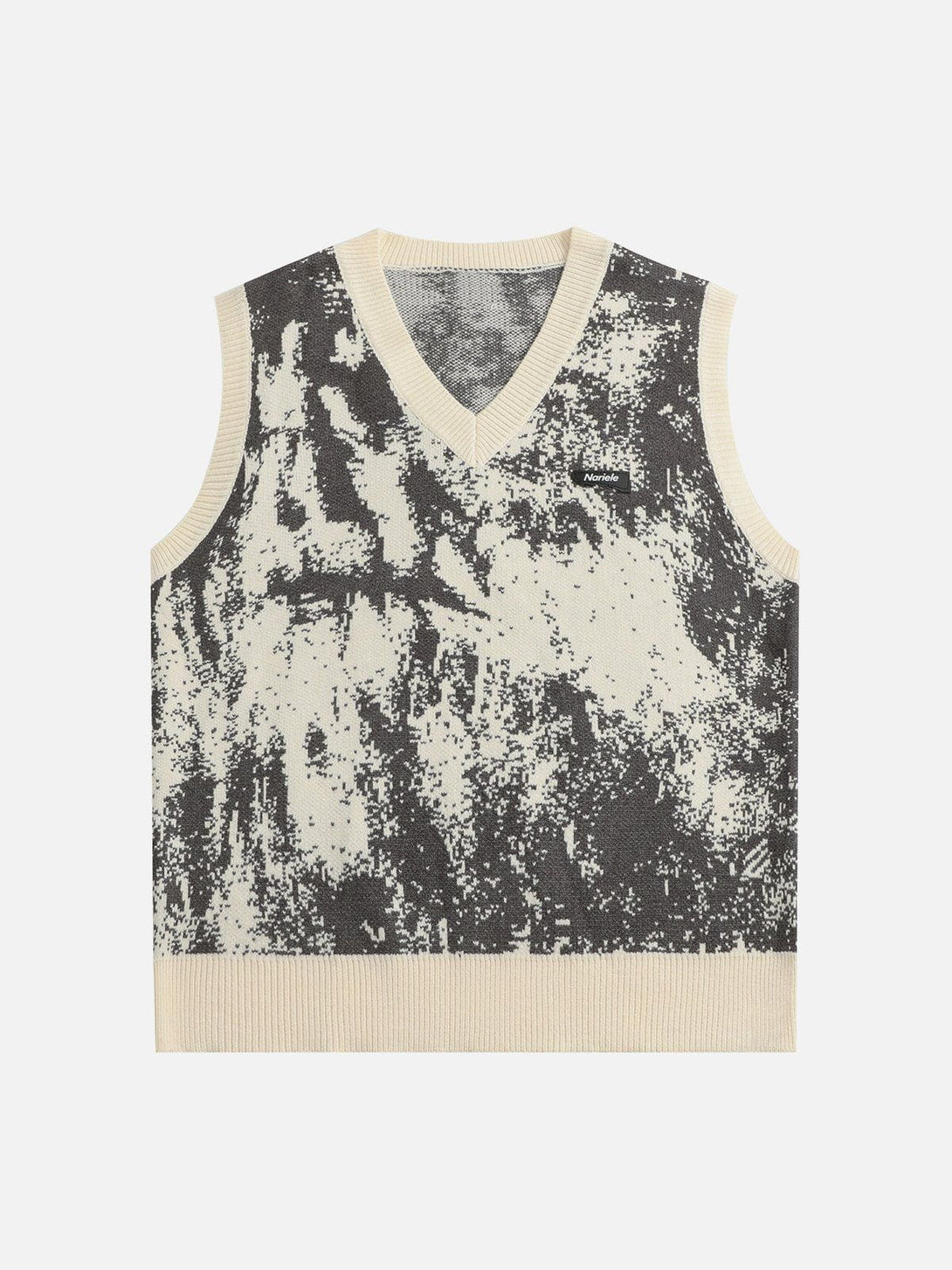 Evapacs - Tie Dye Jacquard Sweater Vest- Streetwear Fashion - evapacs.com