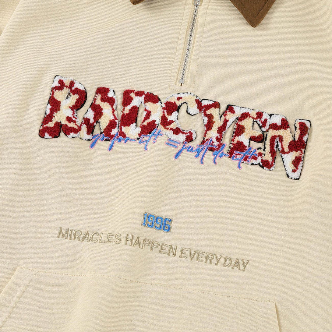 Evapacs - Tie-dye Towel Embroidery Sweatshirt- Streetwear Fashion - evapacs.com