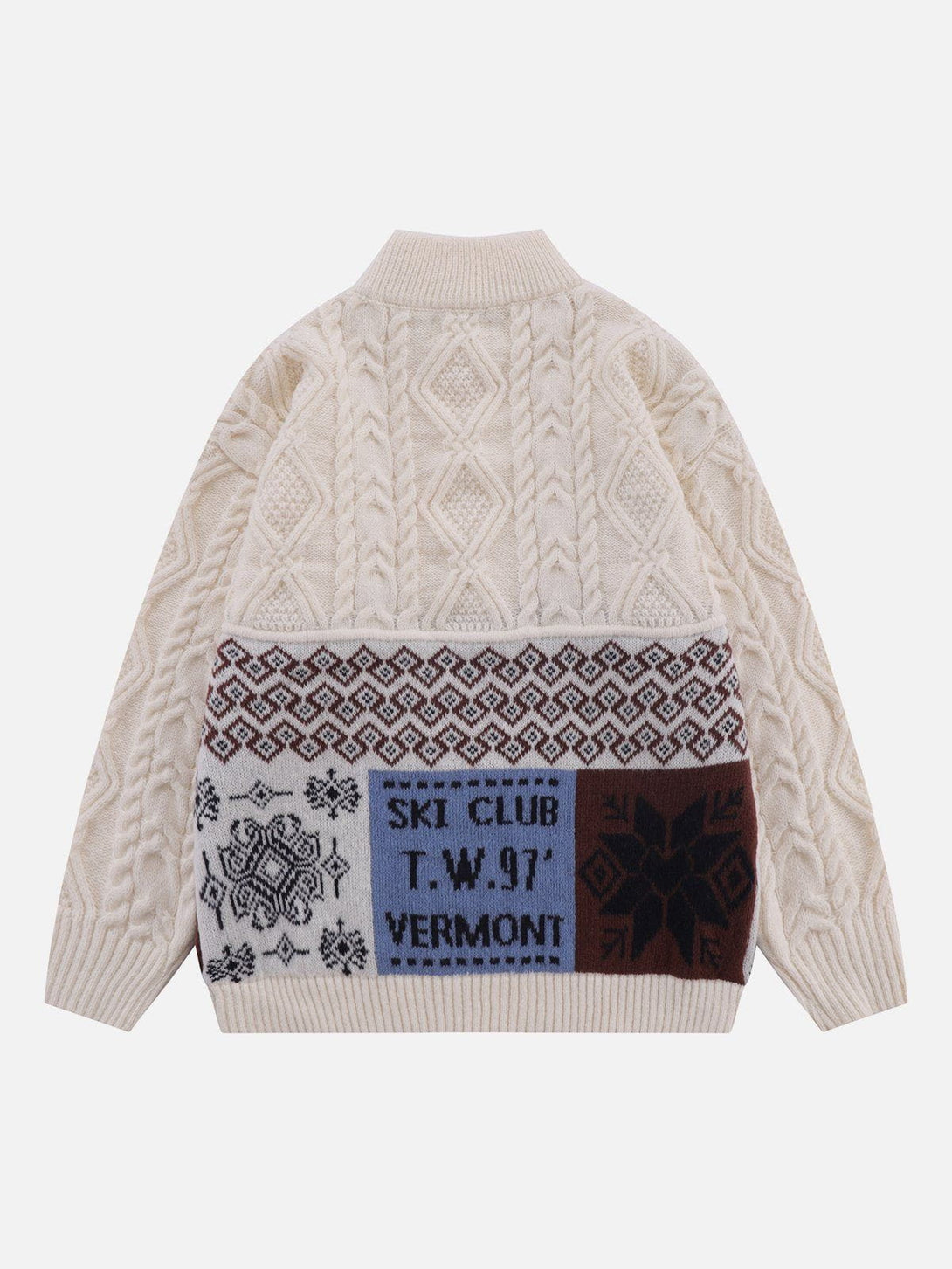 Evapacs - Twist Knit Sweater- Streetwear Fashion - evapacs.com